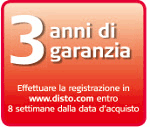 Il Disto D3a BT è coperto da 3 anni di garanzia